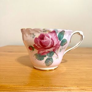 PARAGON Pink Cabbage Rose Teacup Mug Cup Made in England